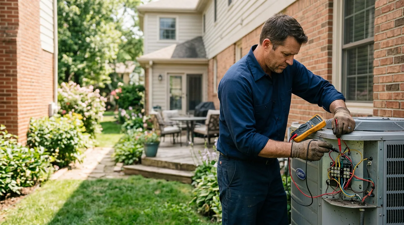 HVAC technician working near Cassandra, PA